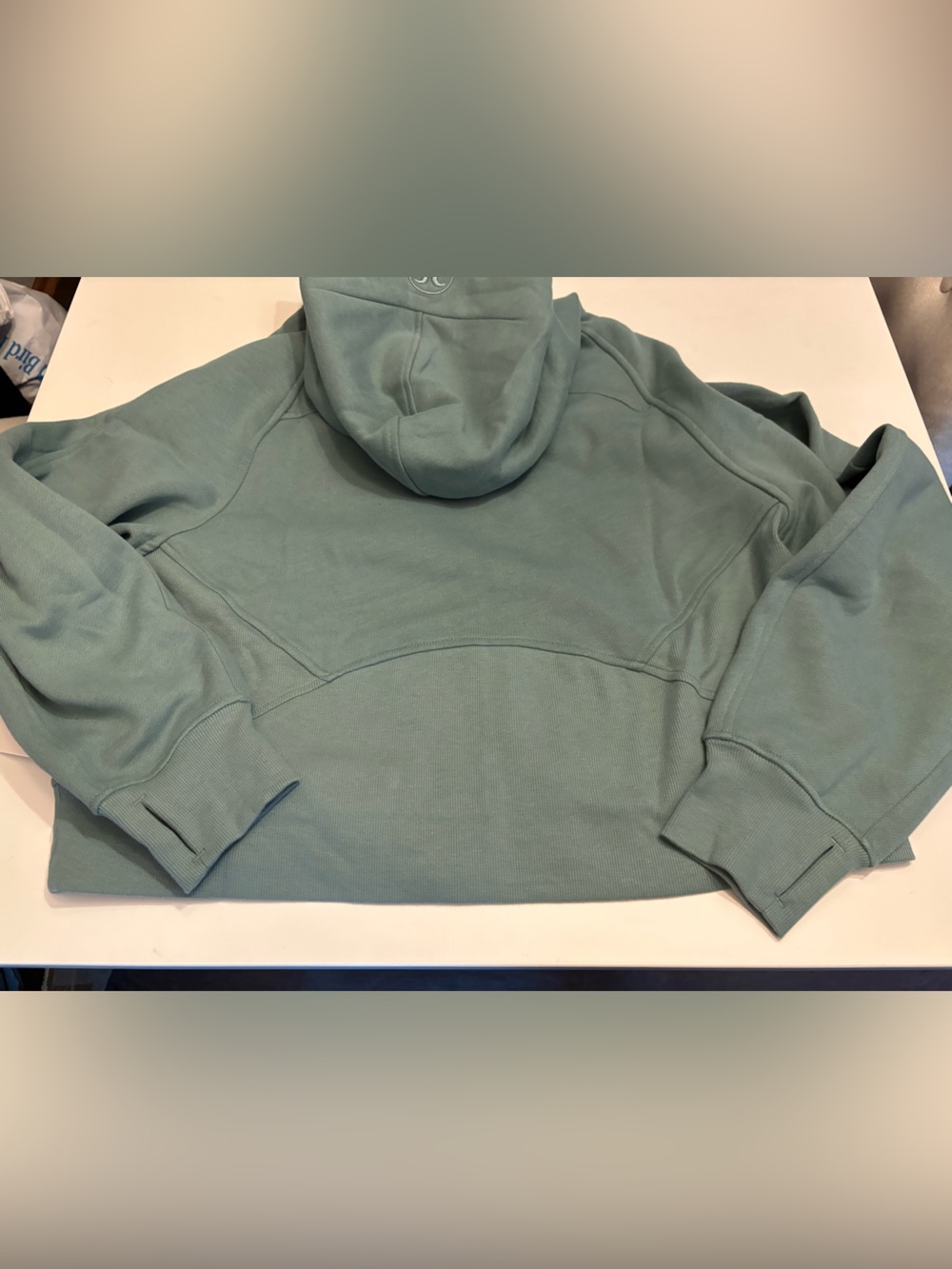 NWT Lululemon full zip oversized scuba hoodie crater blue M/L - Picture 8 of 8